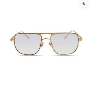 Elisa Johnson Jane Gold Aviator Sunglasses